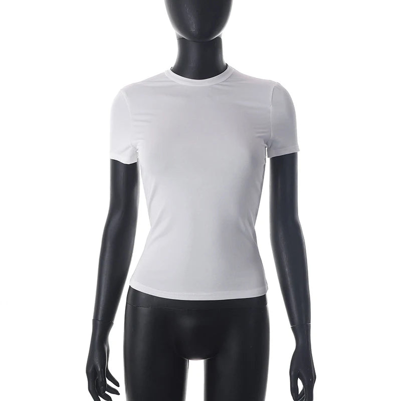 Women’s Soft Casual Crop T-Shirt – Short Sleeve Summer Tee - 3KDyn